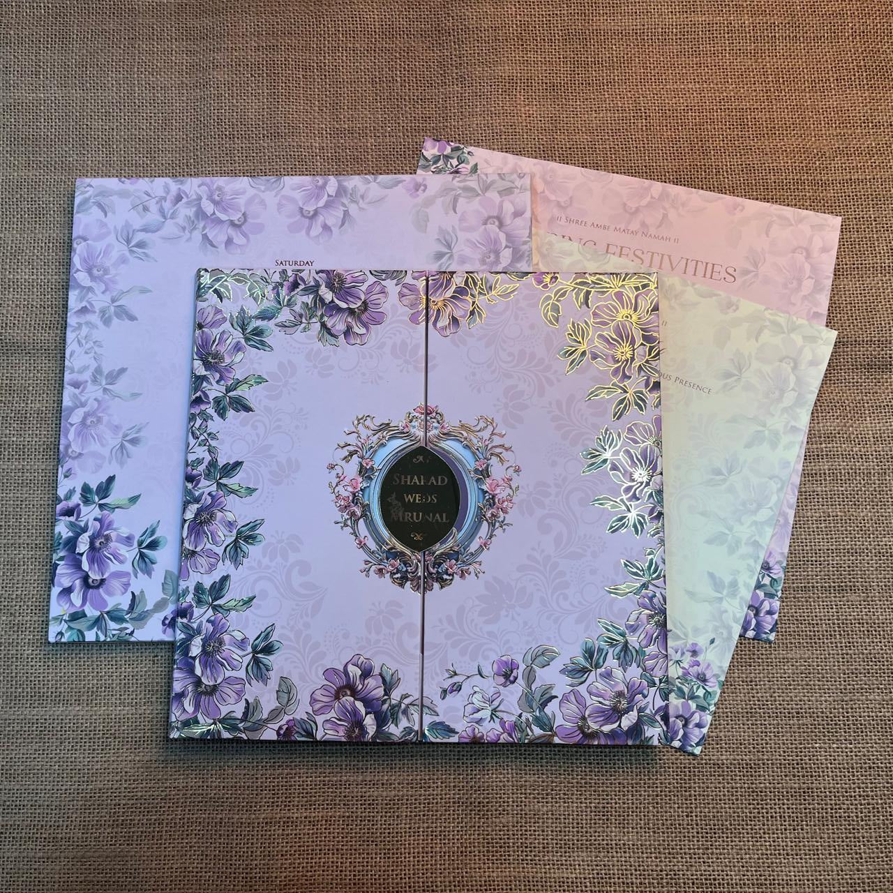 Floral Wedding Card | SS - 516