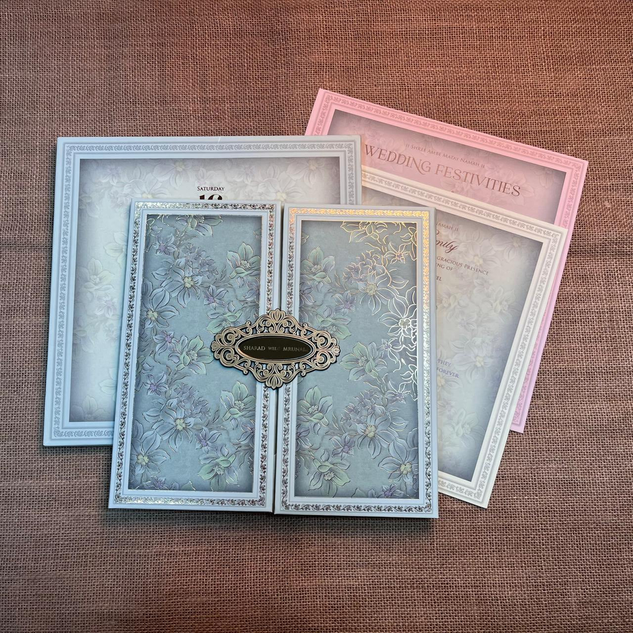 Door Theme Wedding Card | SS - 523