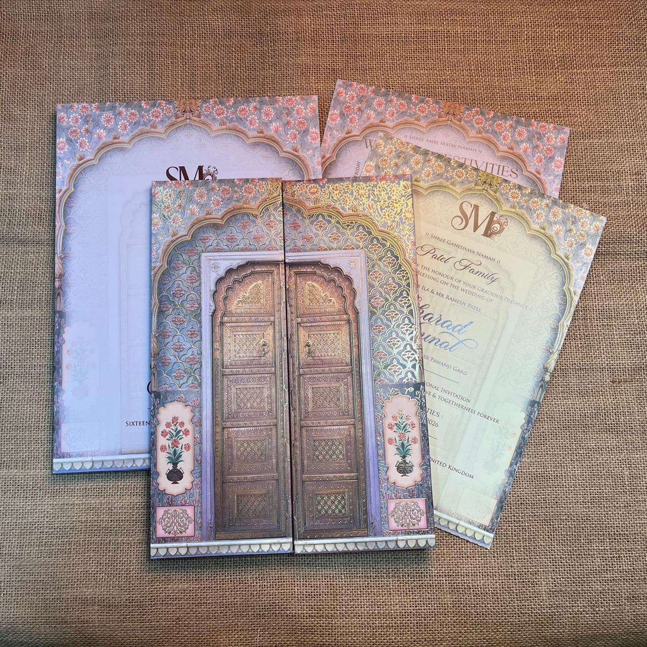 Door Theme Wedding Card | SS - 533