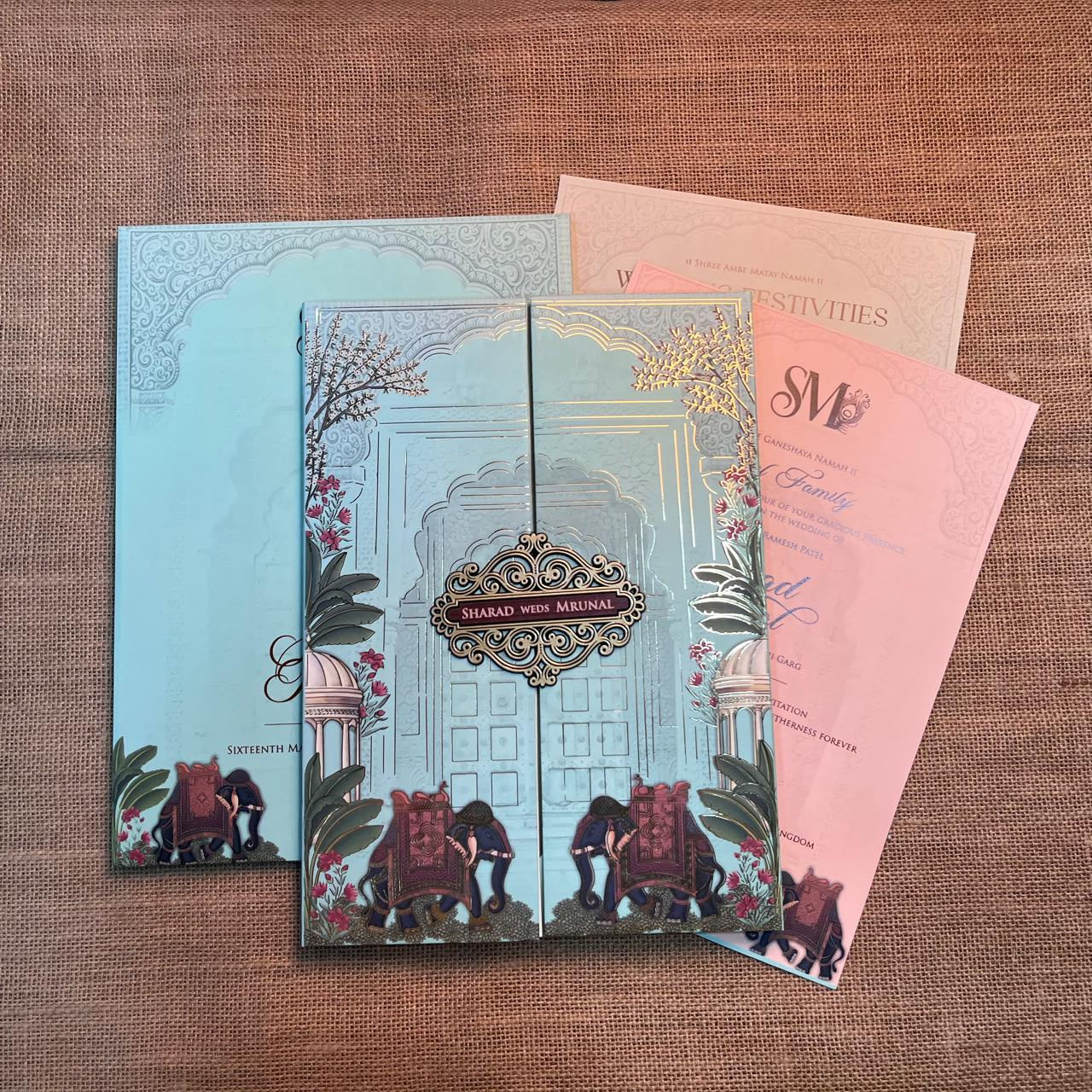 Pichwai Wedding Card | SS - 535