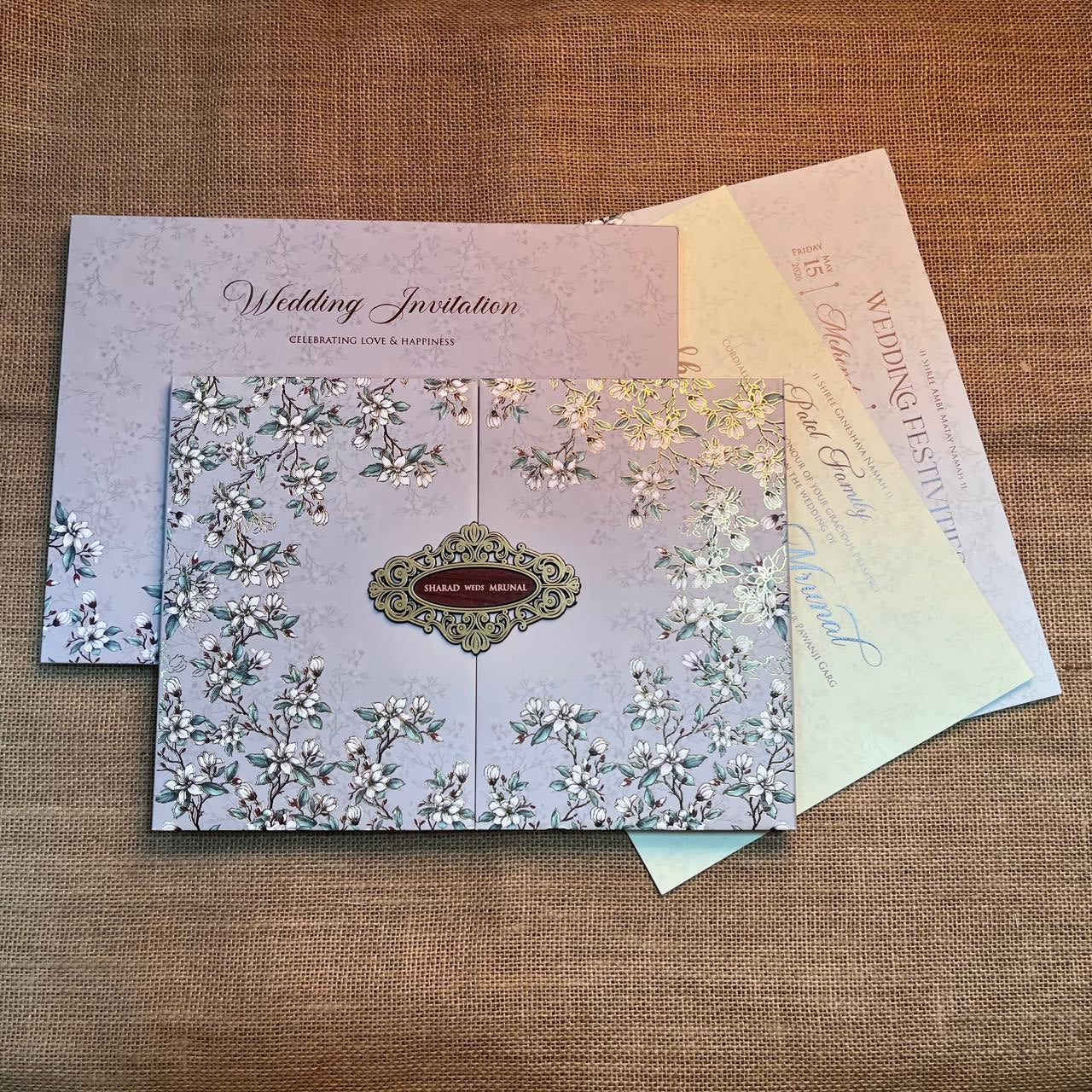 Floral Wedding Card | SS - 502