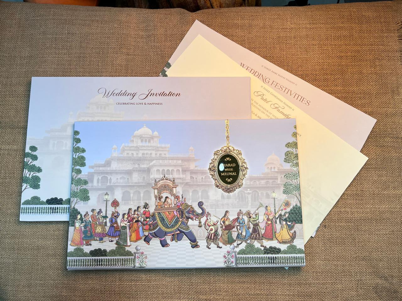 Traditional Wedding Card | SS - 556