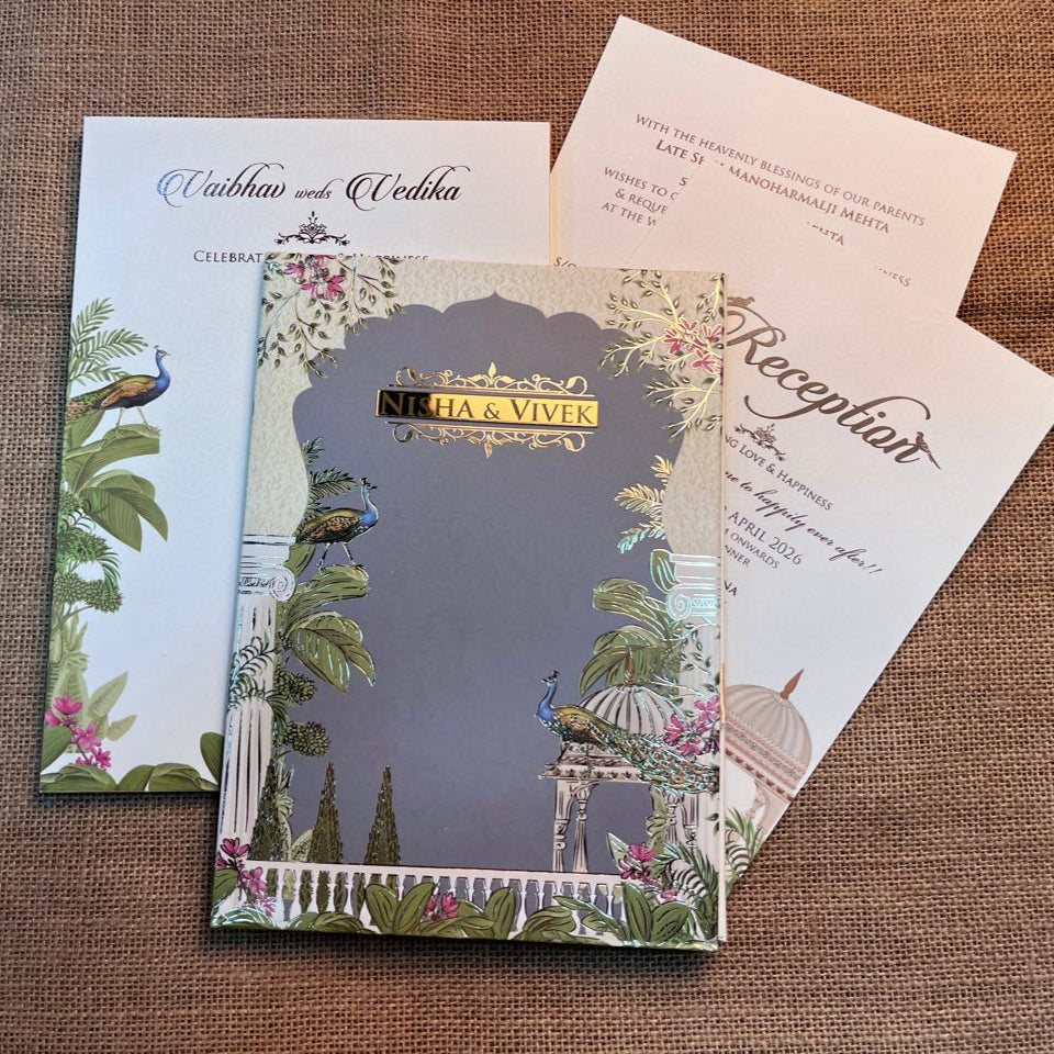 Pichwai Wedding Card | SS - 586