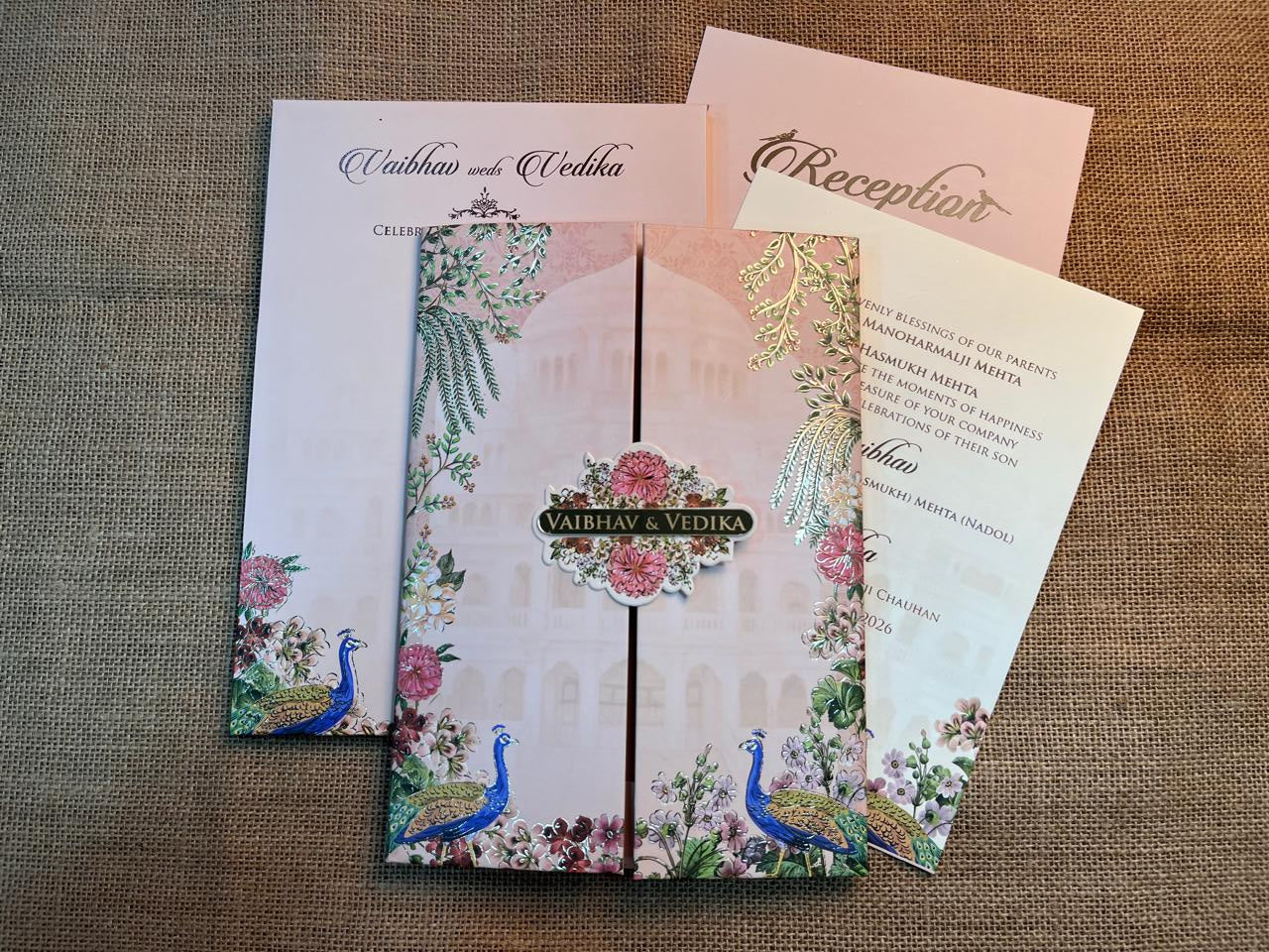 Elegant Wedding Card | SS - 598