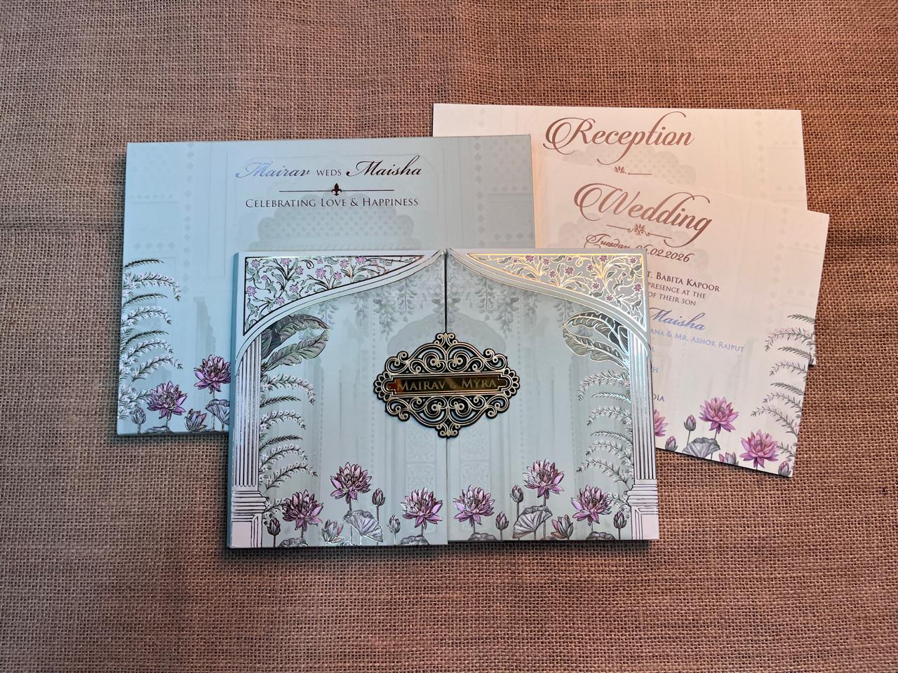 Door Theme Wedding Card | SS - 591
