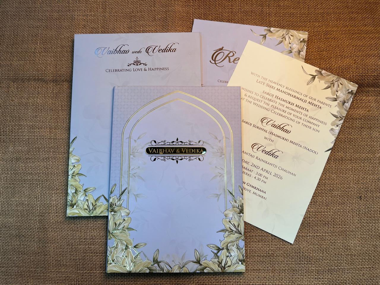 Classy Wedding Card | SS - 606