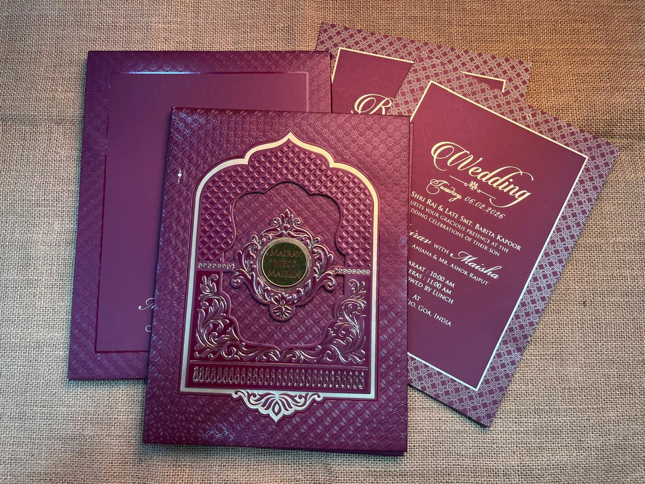 3D Elegant Wedding Card | SS - 643