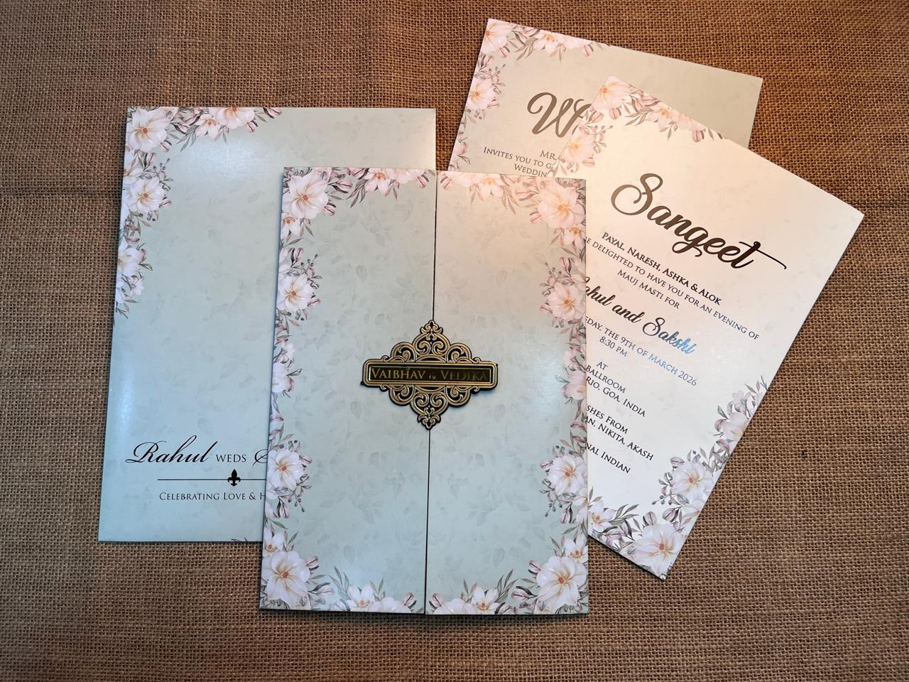 Floral Wedding Card | SS - 727