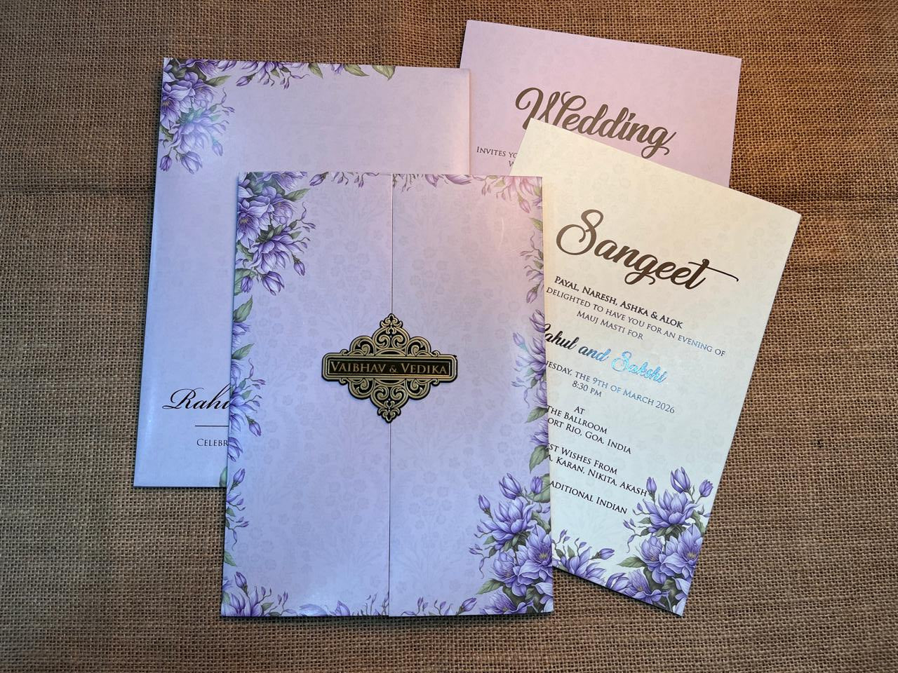 Floral Wedding Card | SS -726