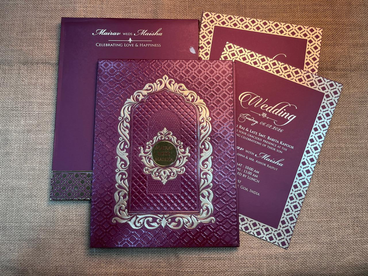 Elegant Wedding Card | SS - 640