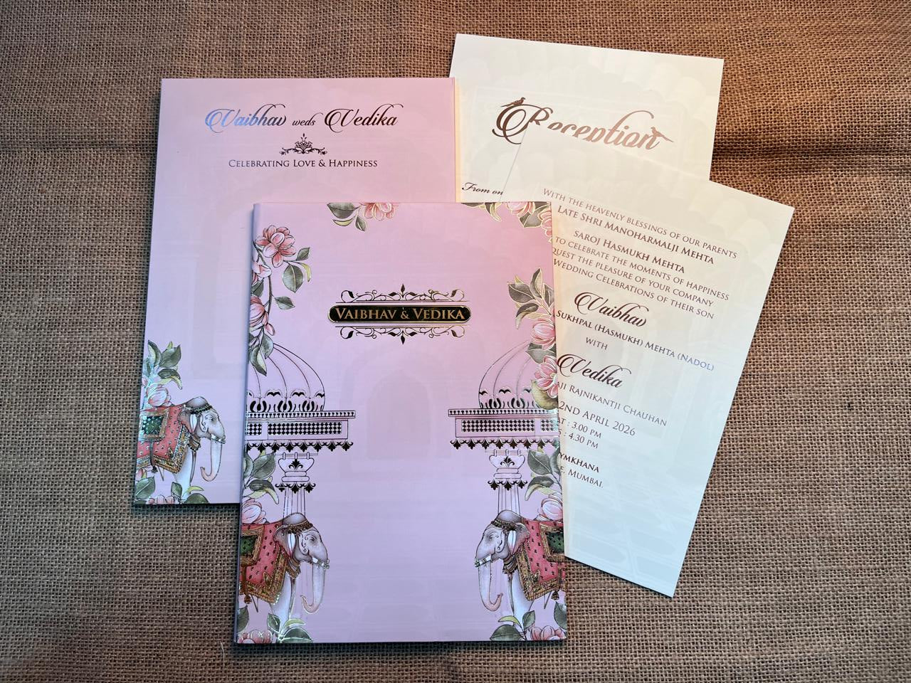 Traditional Classy Wedding Card | SS - 607