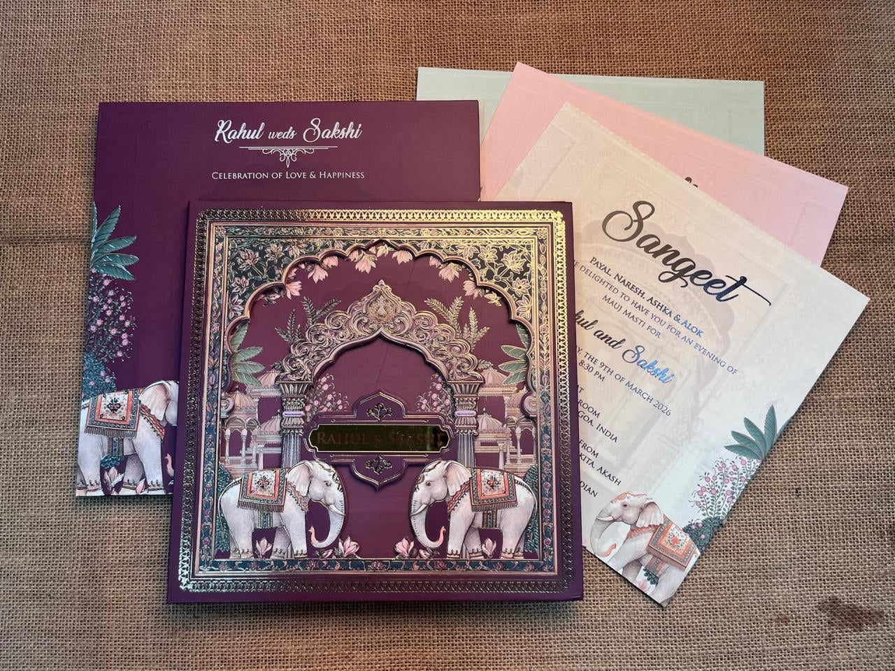 3D Traditional Wedding Card | SS - 613