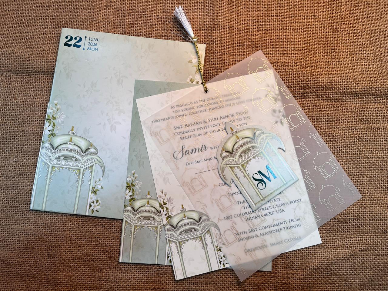 Floral Wedding Card | SS - 715