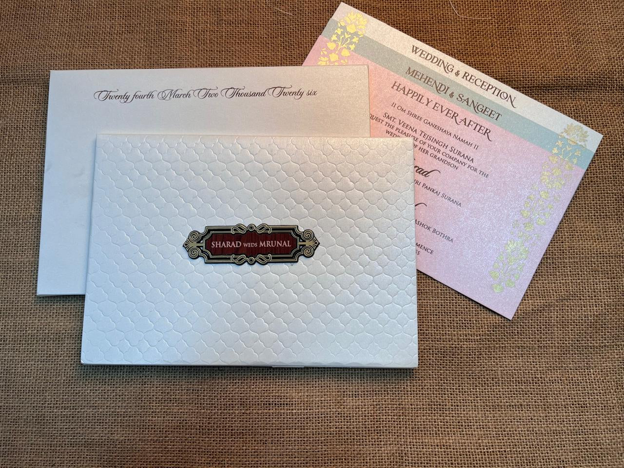Classy Wedding Card | SS - 707
