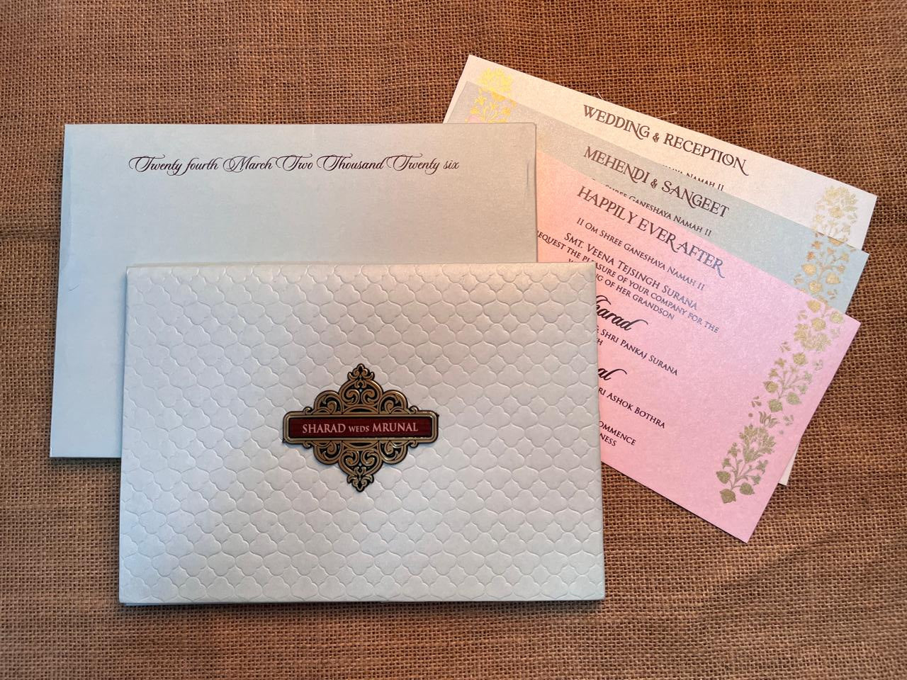 Classy Elegance Wedding Card | SS - 703