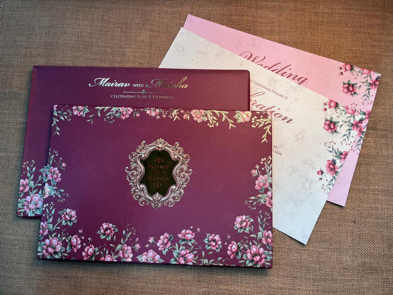 Floral Wedding Card | SS - 650