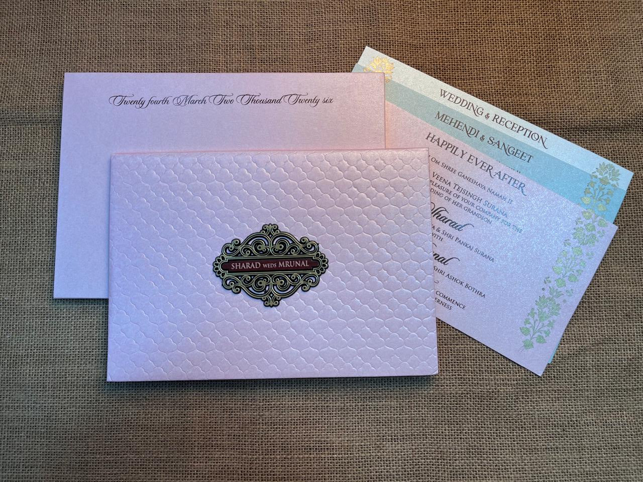 Elegant Wedding Card | SS - 701