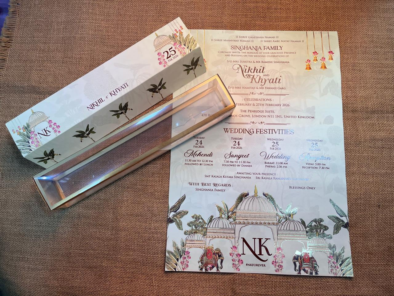 Pichwai Scroll Invitation | SS - 722