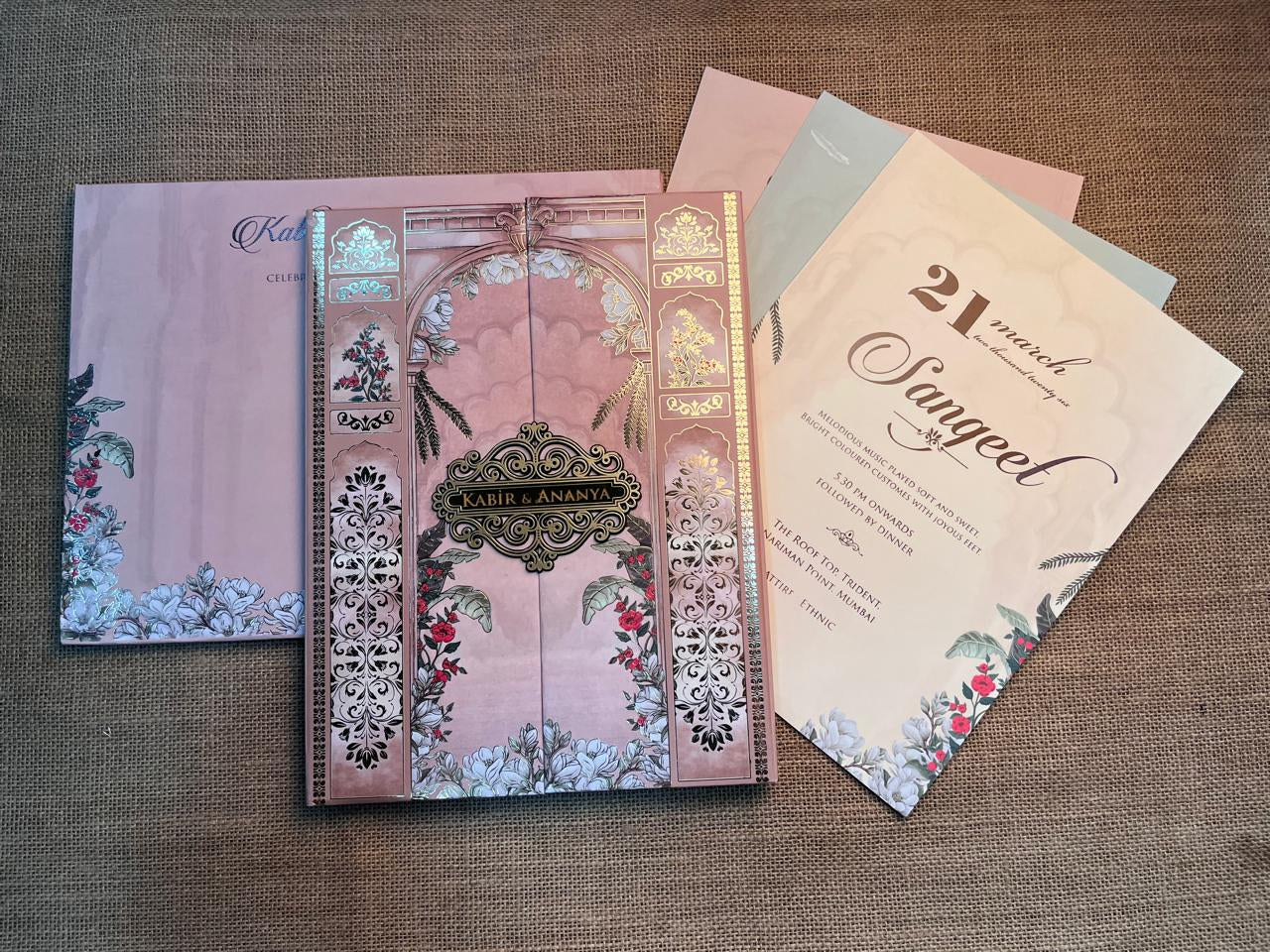 Door Theme Wedding Card | SS - 639