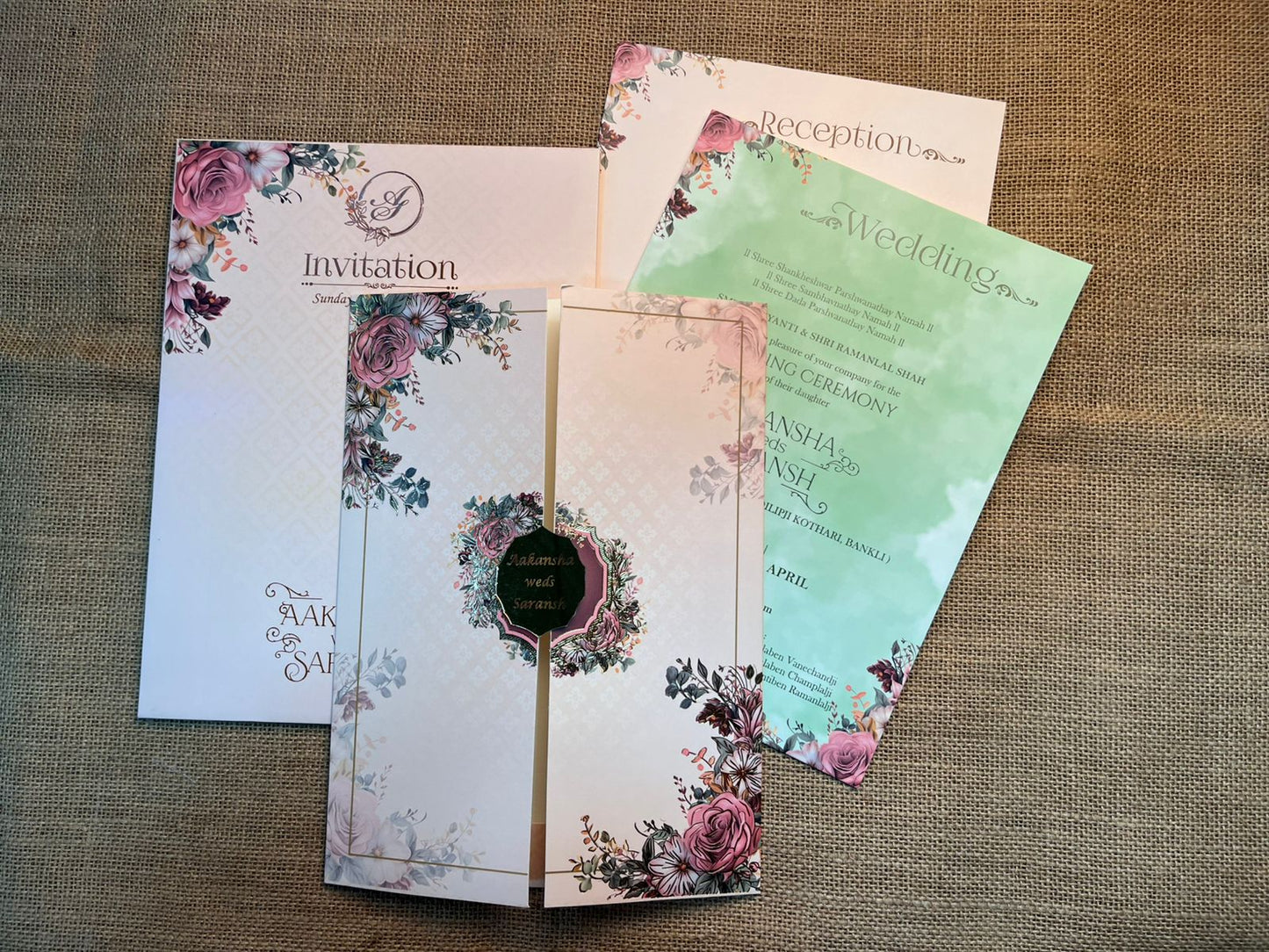 Floral Wedding Card | SS - 731