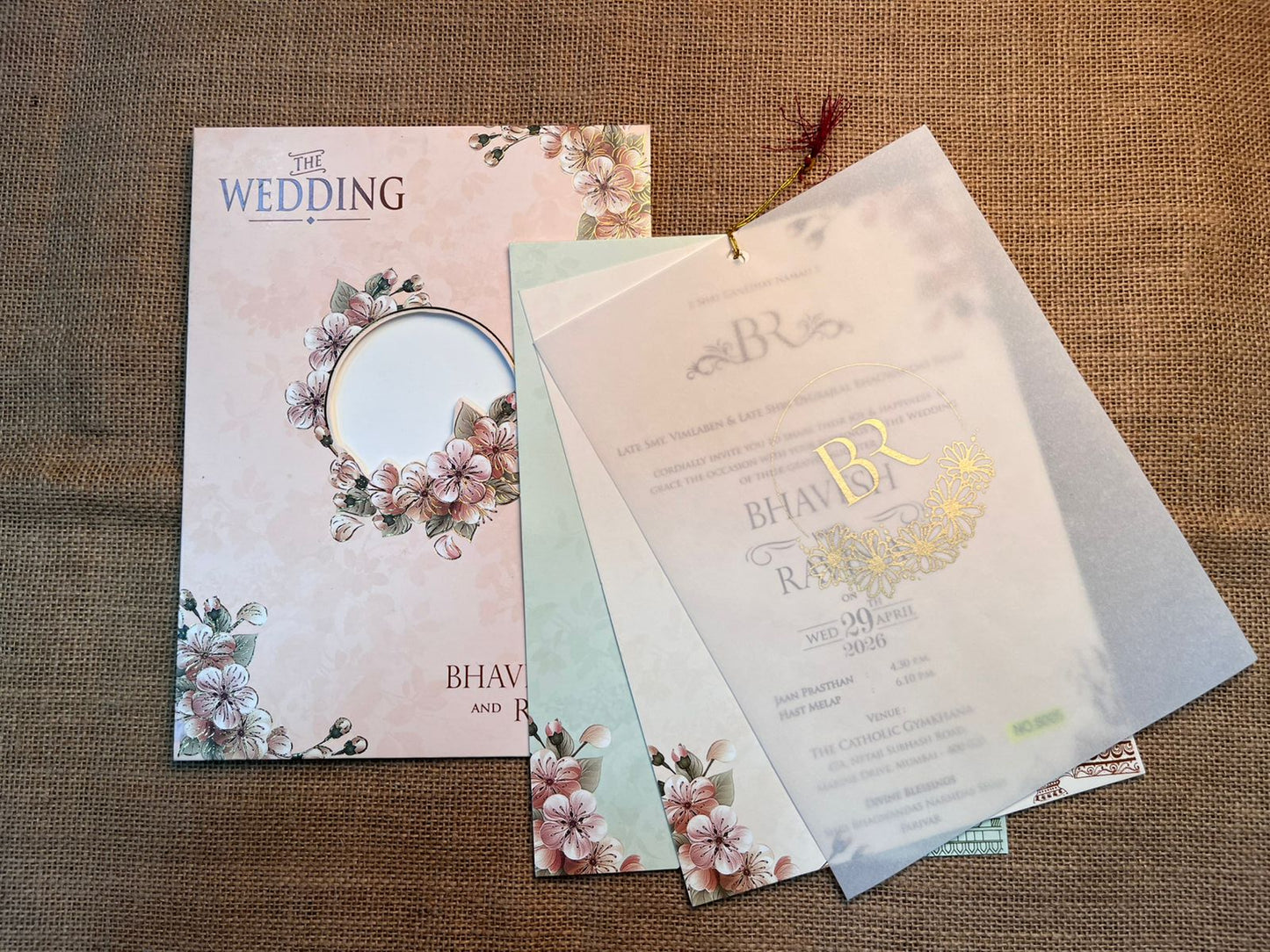Floral Wedding Card | SS - 735