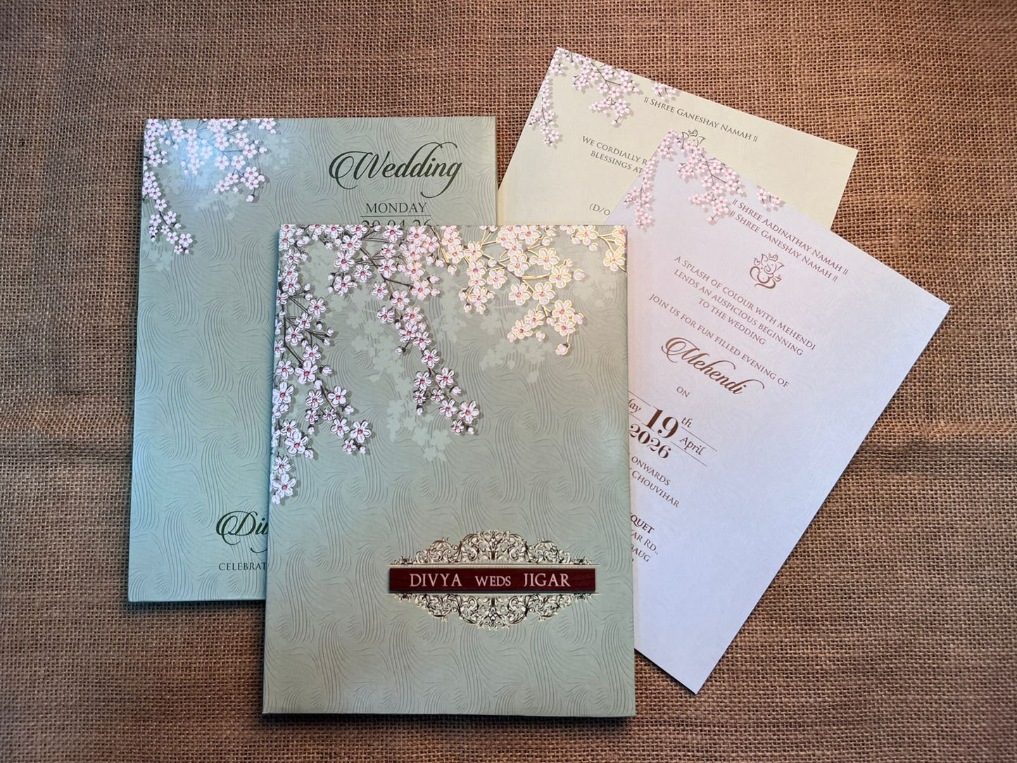 Floral Wedding Card | SS - 740