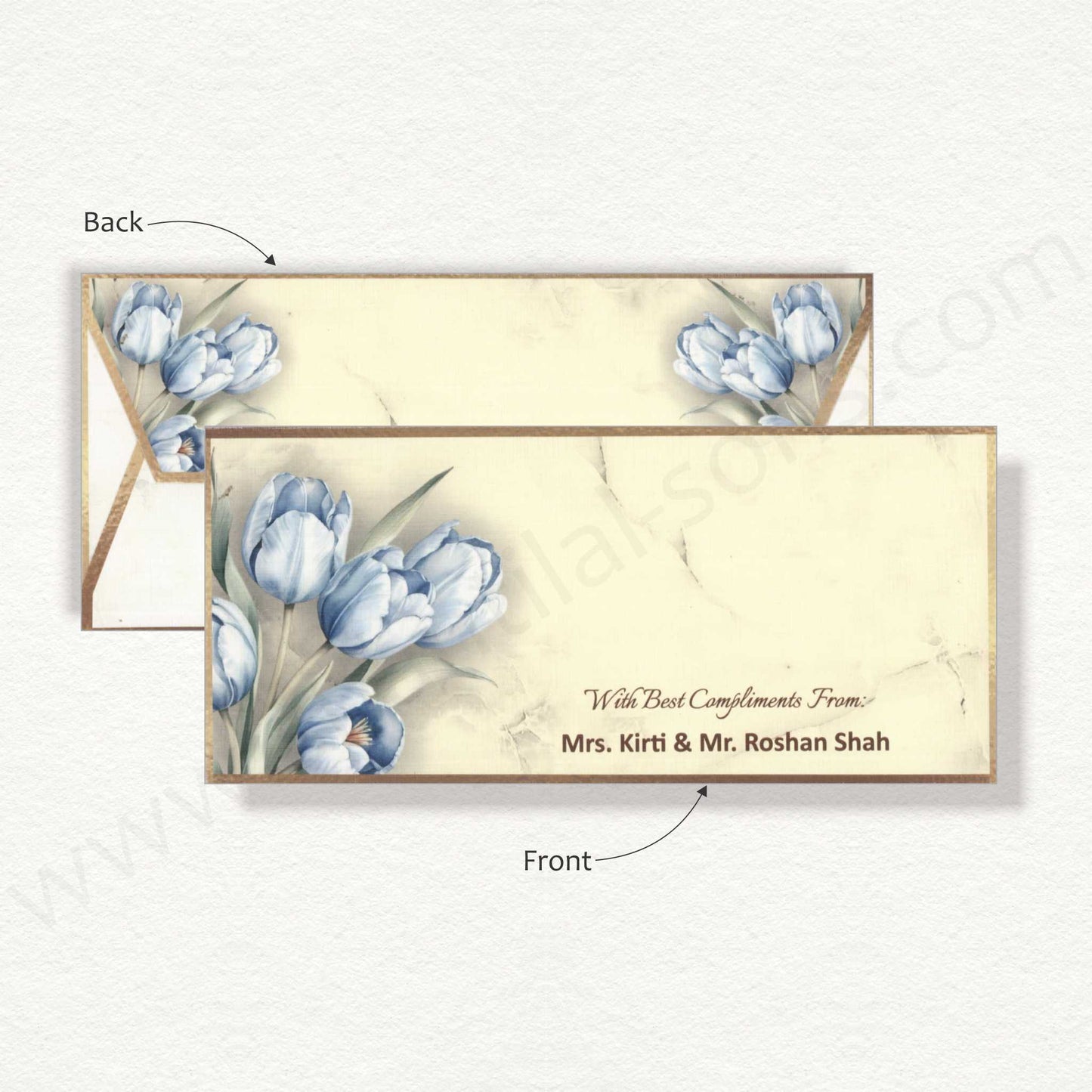 Elegant Floral Cash Envelope | G-61