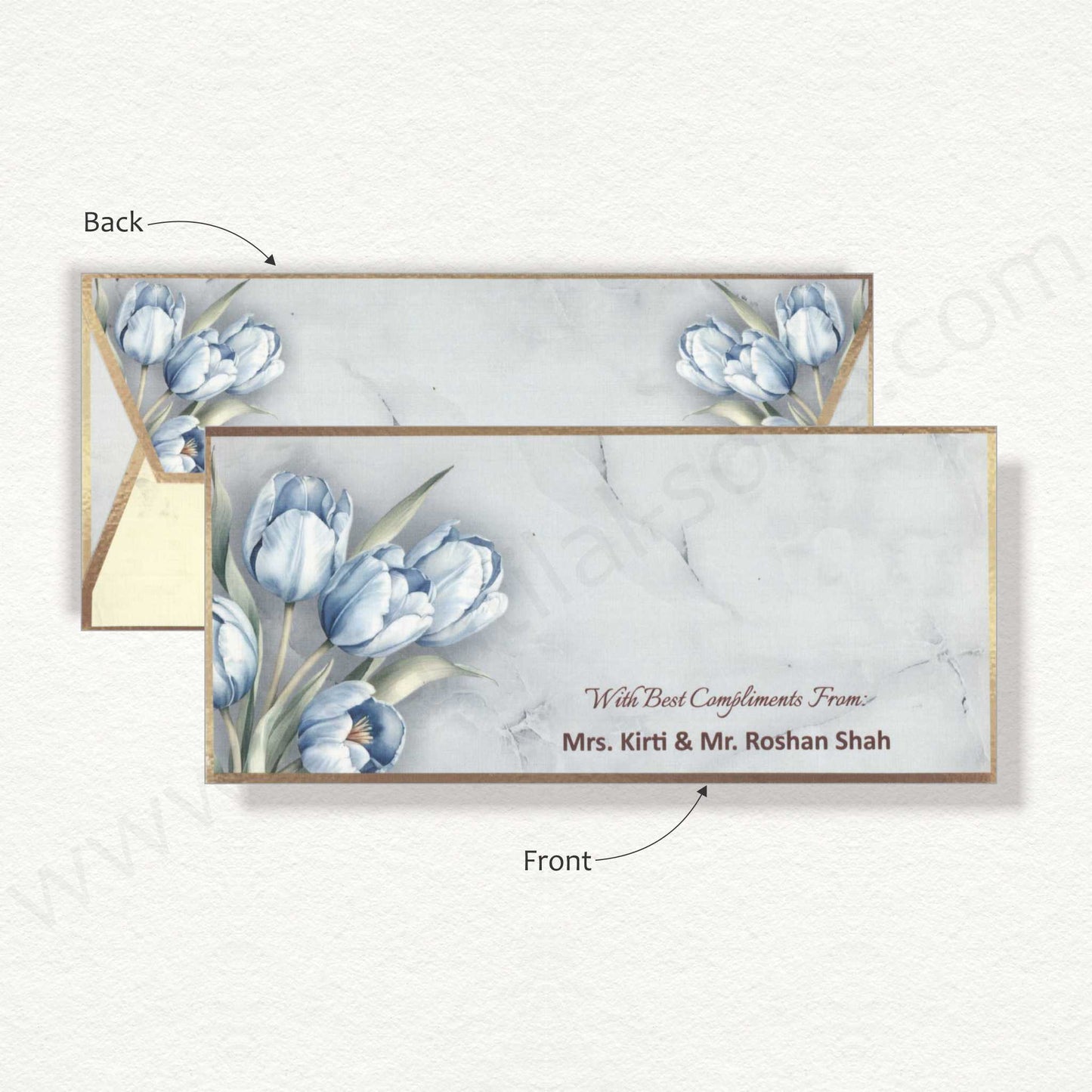 Elegant Floral Cash Envelope | G-61