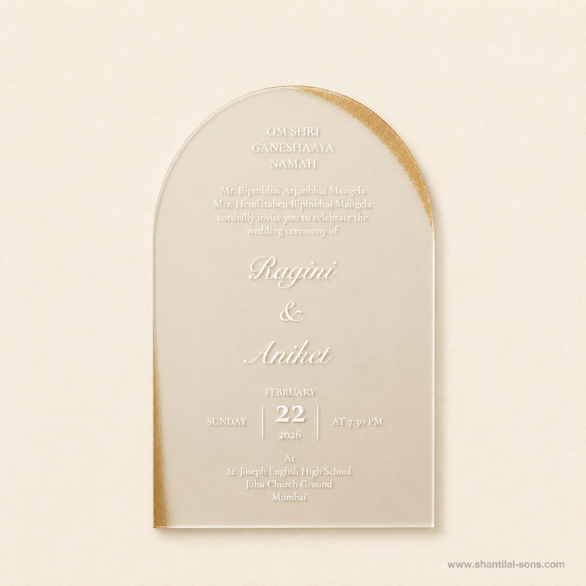 Minimal Wedding Invitation | SS - 8202
