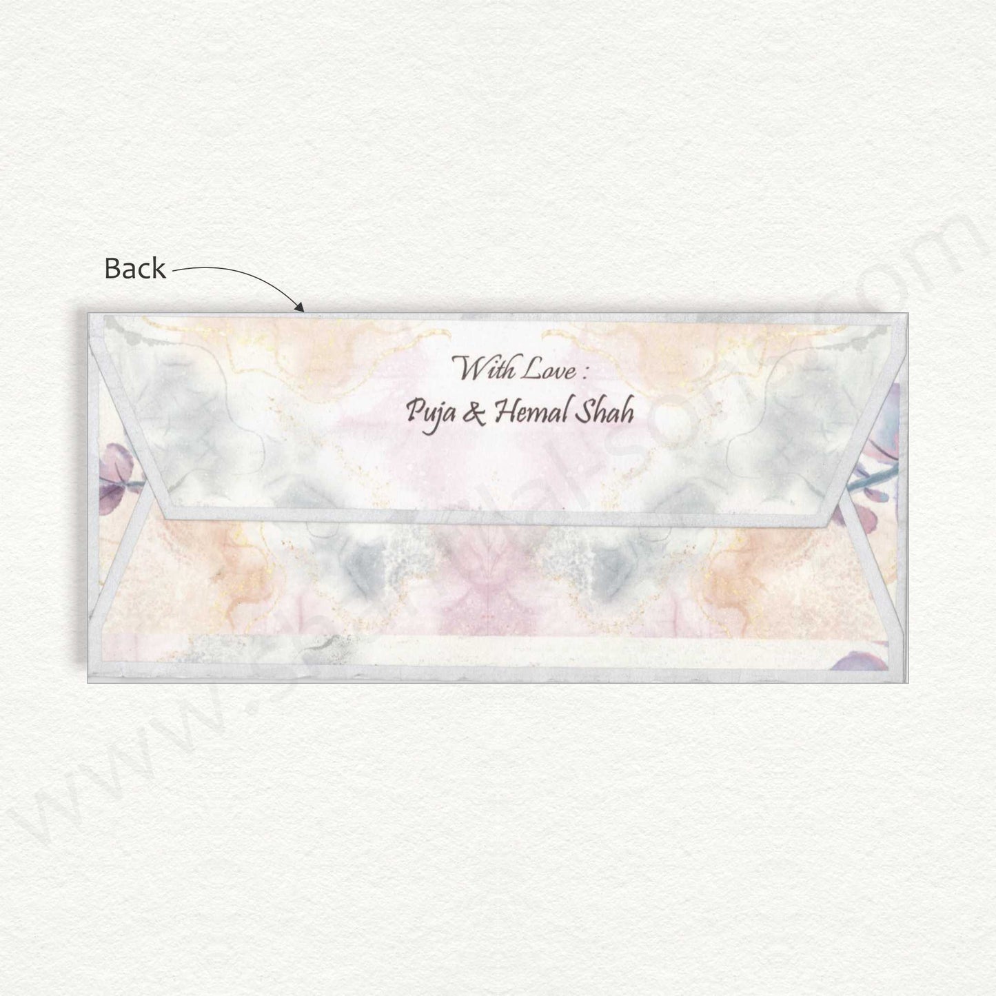Beautiful Splash of Colours Cash Envelope | G-17
