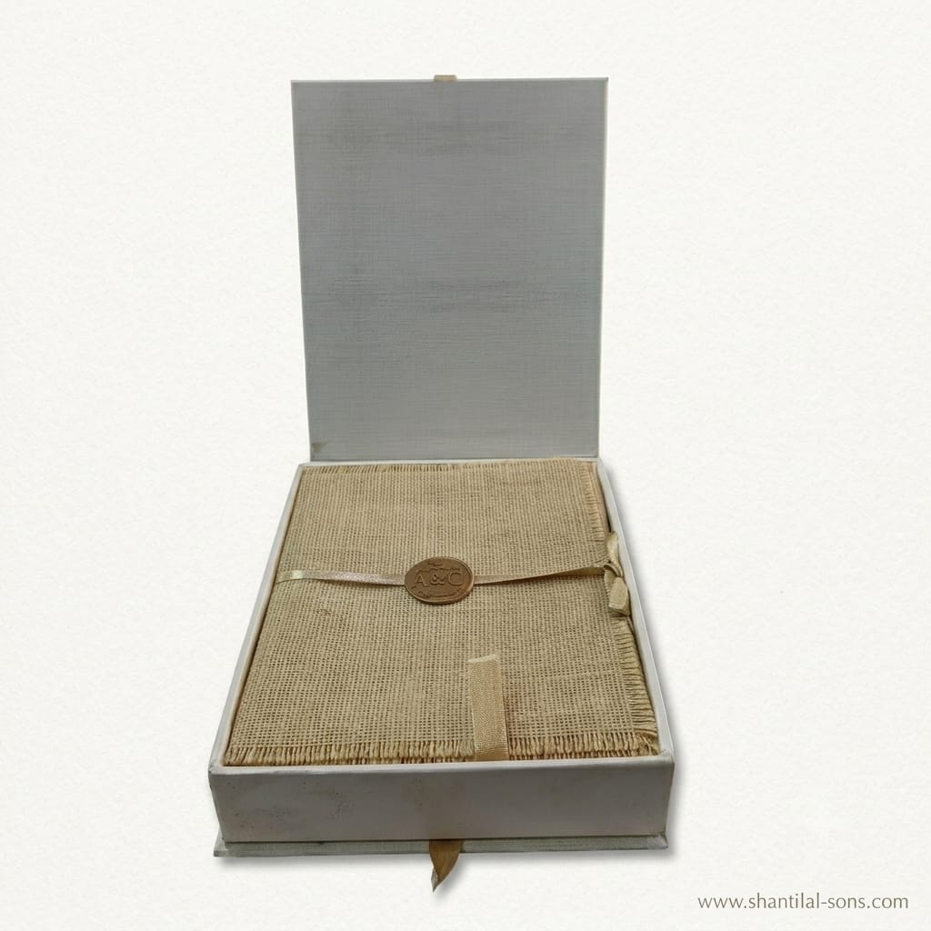 Jute Wedding Invitation Folder | SS-8100