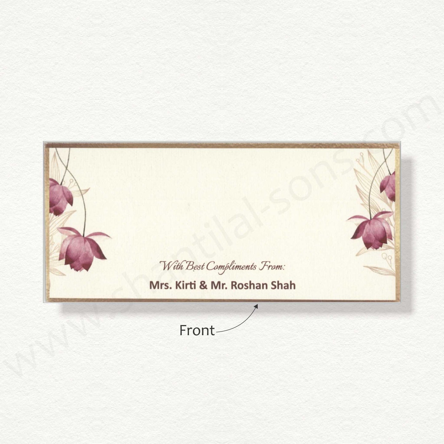 Elegant Floral Cash Envelope | G-65