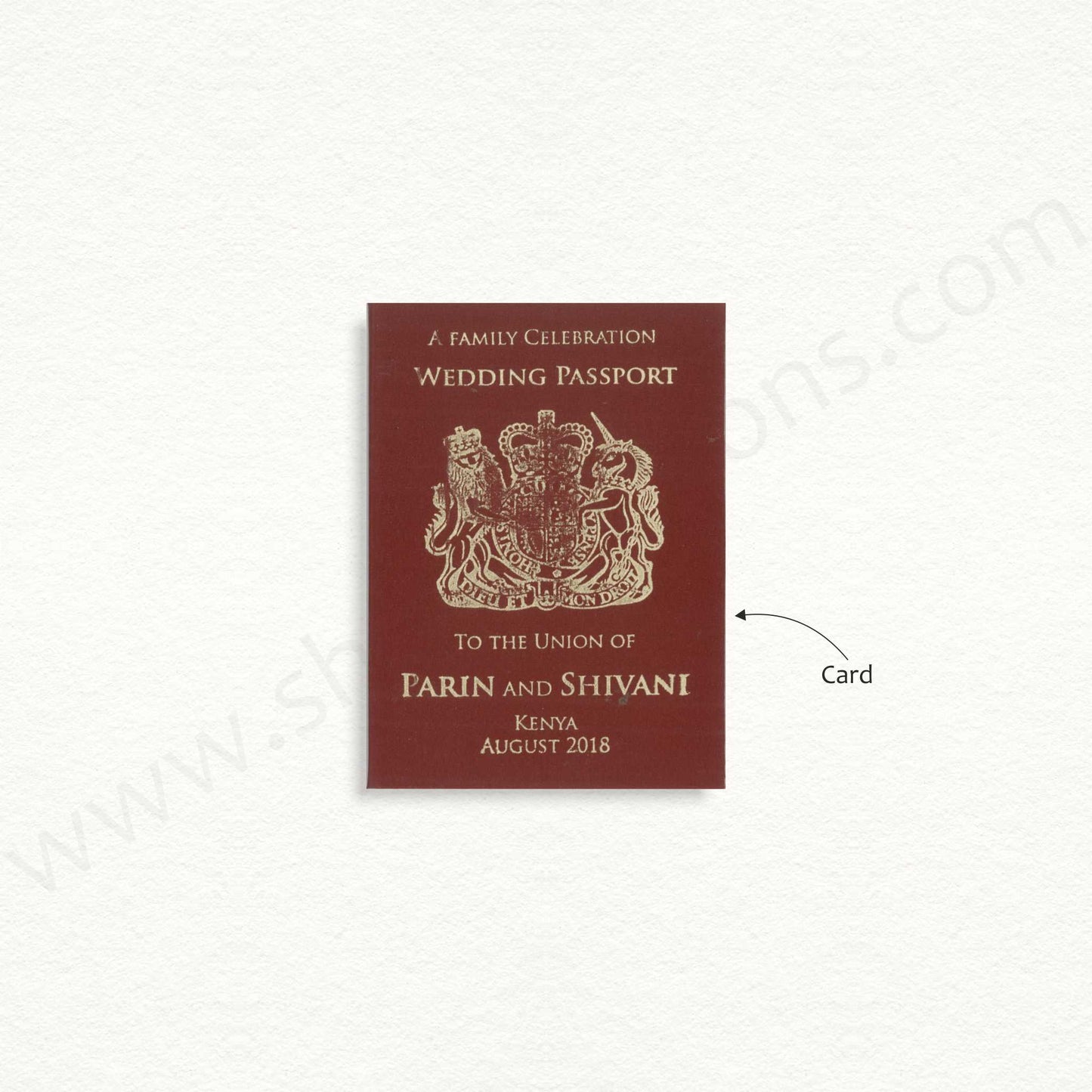 Designer Wedding Passport | SS - 80161