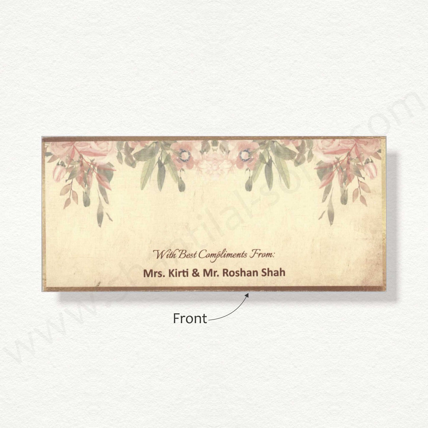 Designer Floral Cash Envelope | G-55