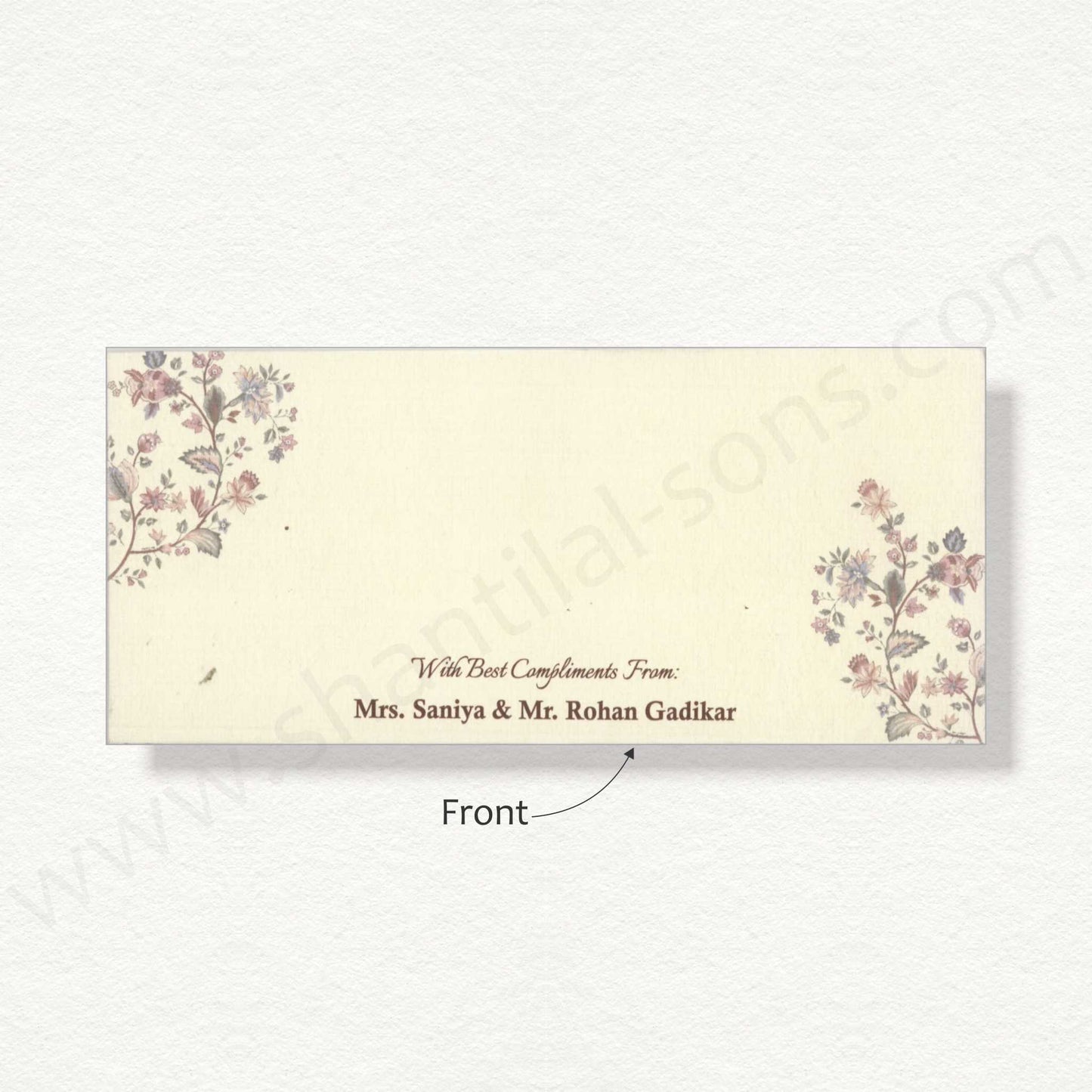 Designer Floral Cash Envelope | G-76