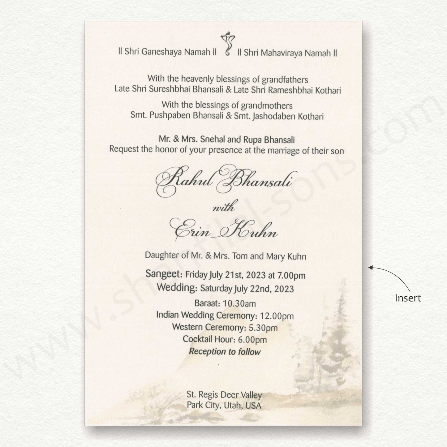 Elegant Classy Wedding Card | S - 8035