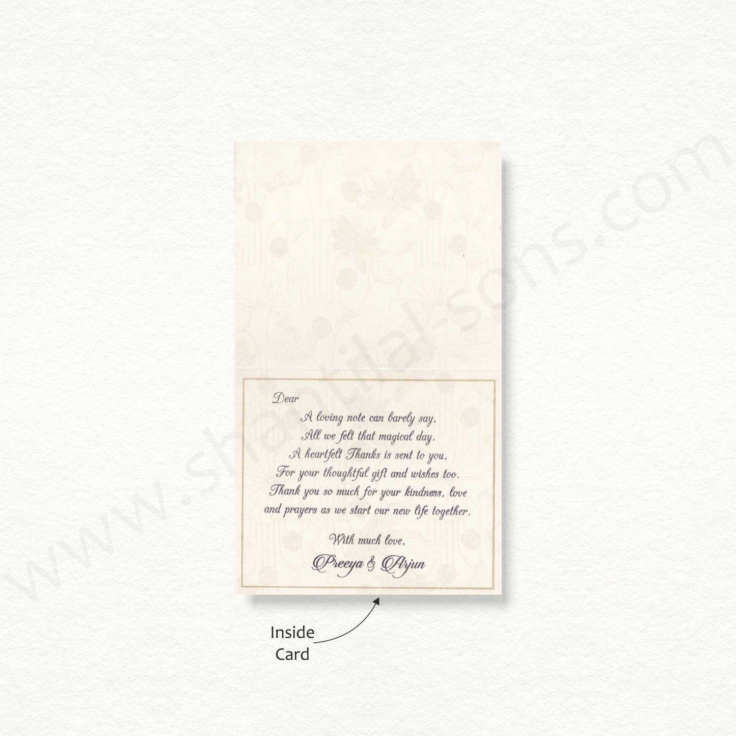Beautiful Thank You Card | A - 7