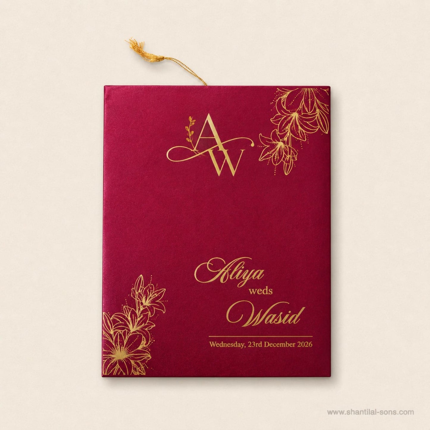 Classy Floral Wedding Invitation | SS - 2039