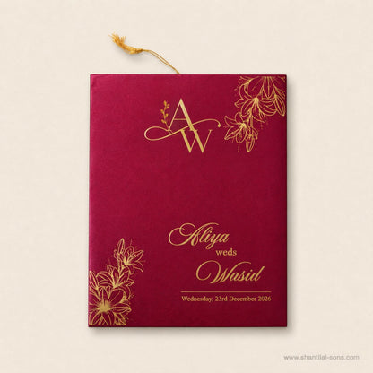 Classy Floral Wedding Invitation | SS - 2039