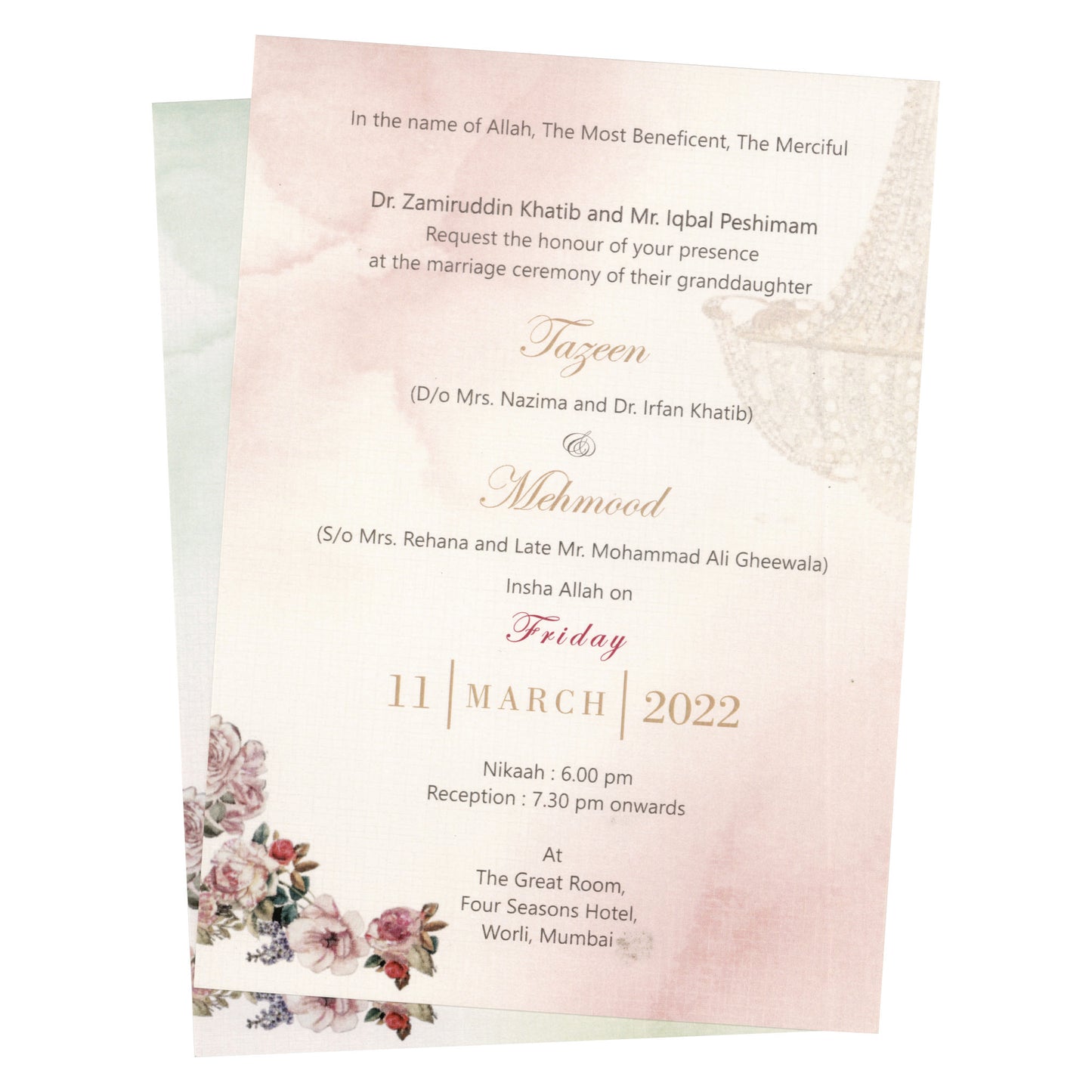 Designer Wedding Invitation | SS - 5013