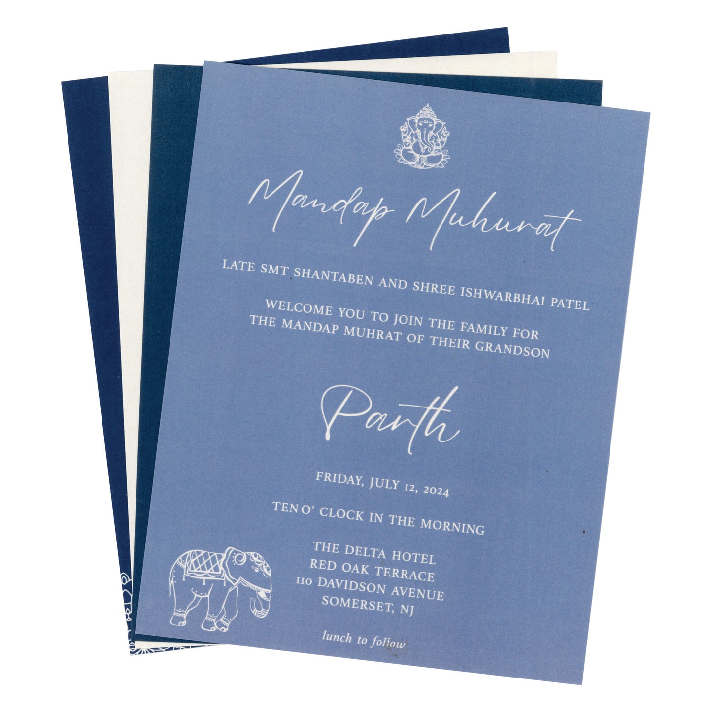 Elegant Wedding Invitation with Wax Seal | SS - 5001