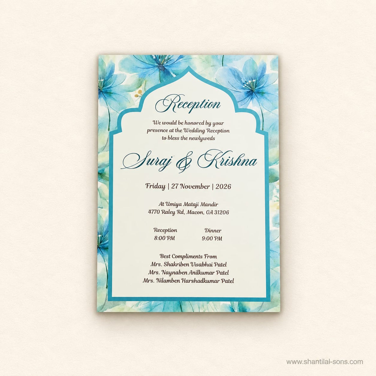 Floral Wedding Invitation | SS - 2009