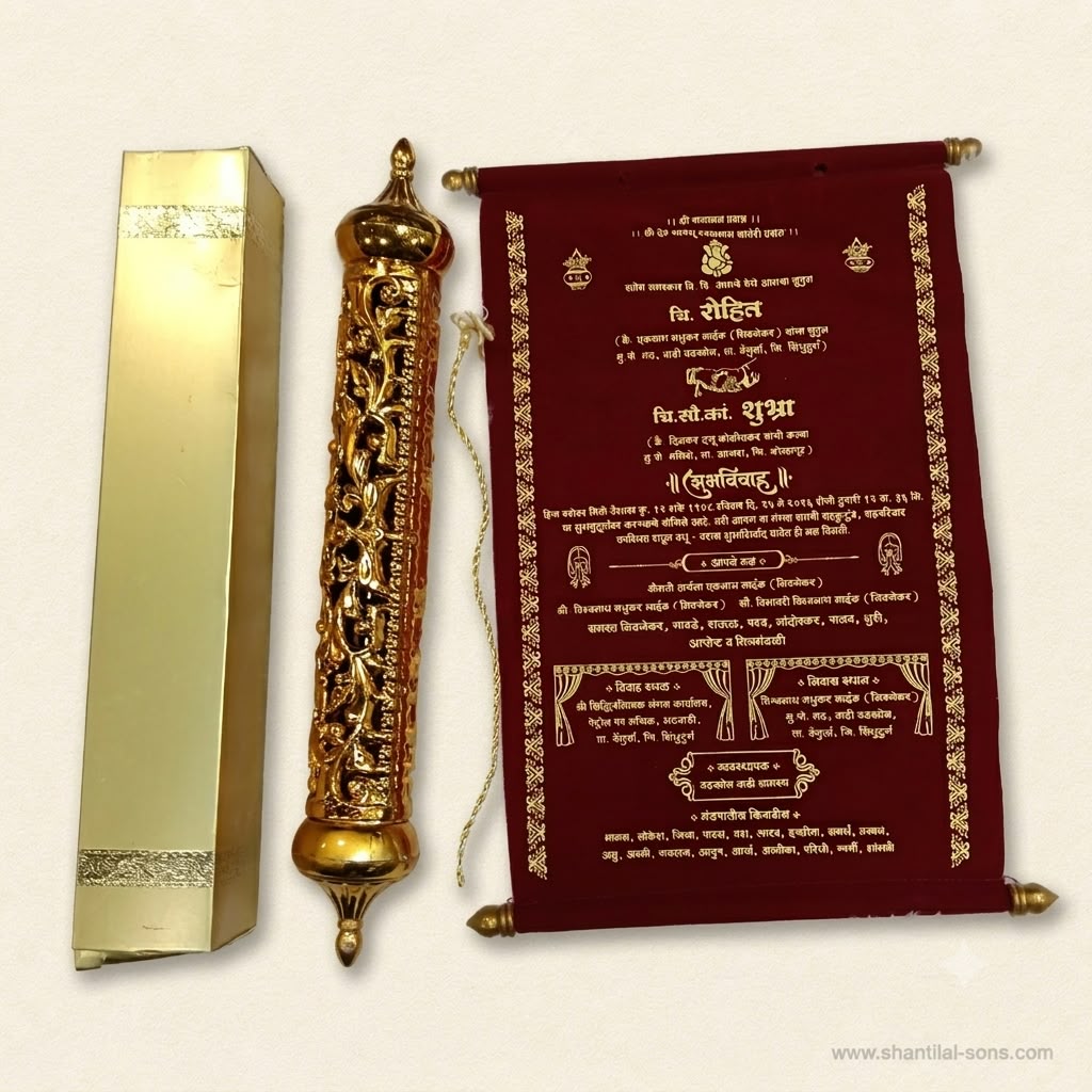 Elegant Scroll Invitation | SSR- 66