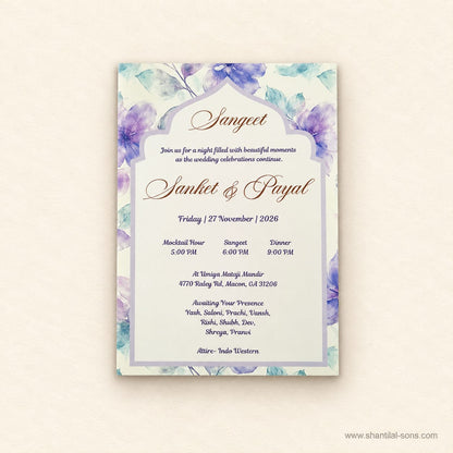Floral Wedding Invitation | SS - 2009