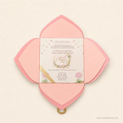 Petal Shaped Creative Wedding Invitation |  SS - 8020