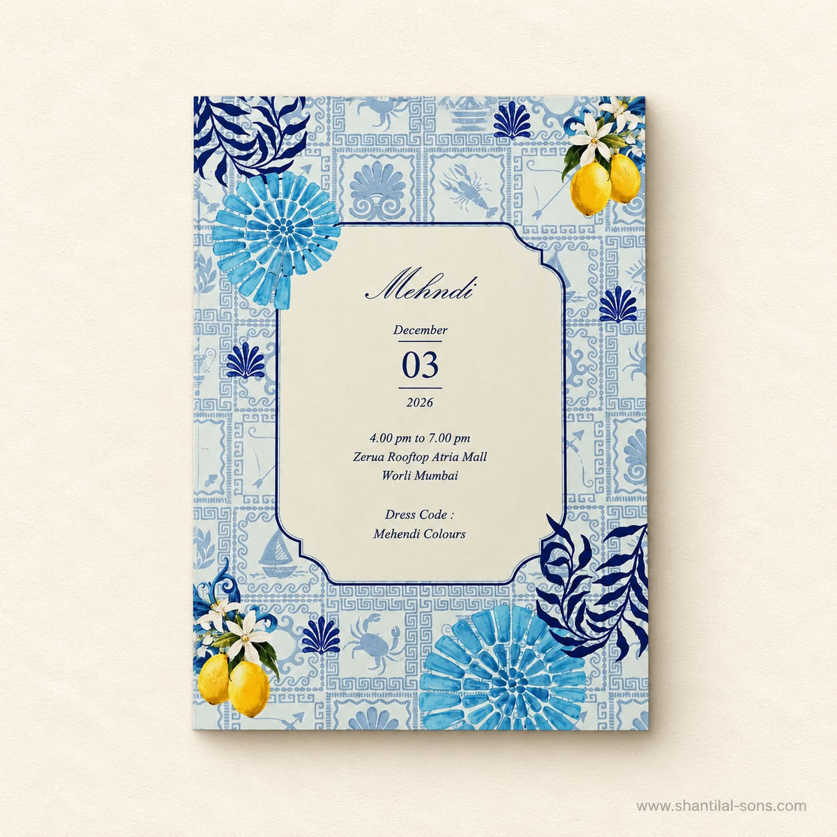 Pichwai Wedding Invitation | SS - 2065