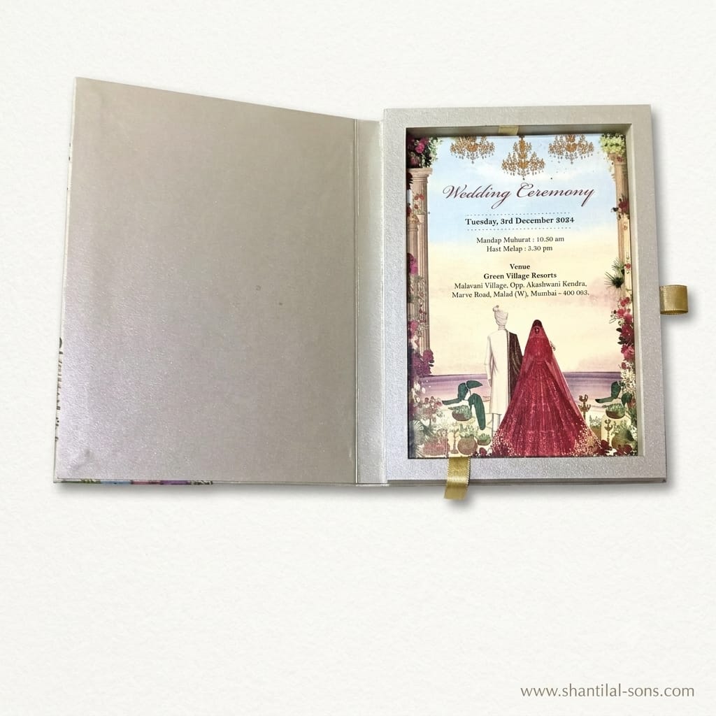 Floral Box Wedding Invitation | SS-4034