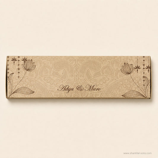 Traditional Scroll Wedding Invitation |SSR-33