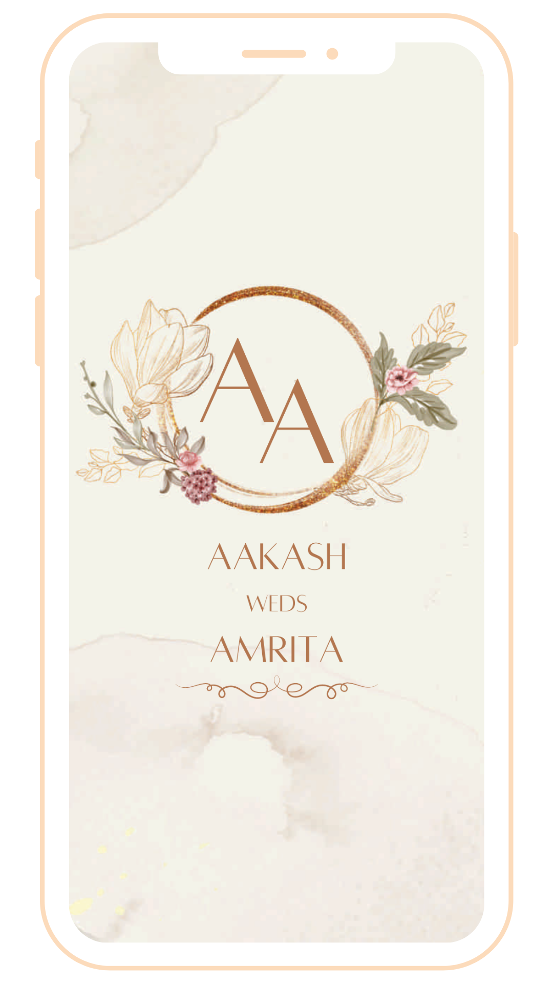 Classy Pastel Digital Einvite | E-102