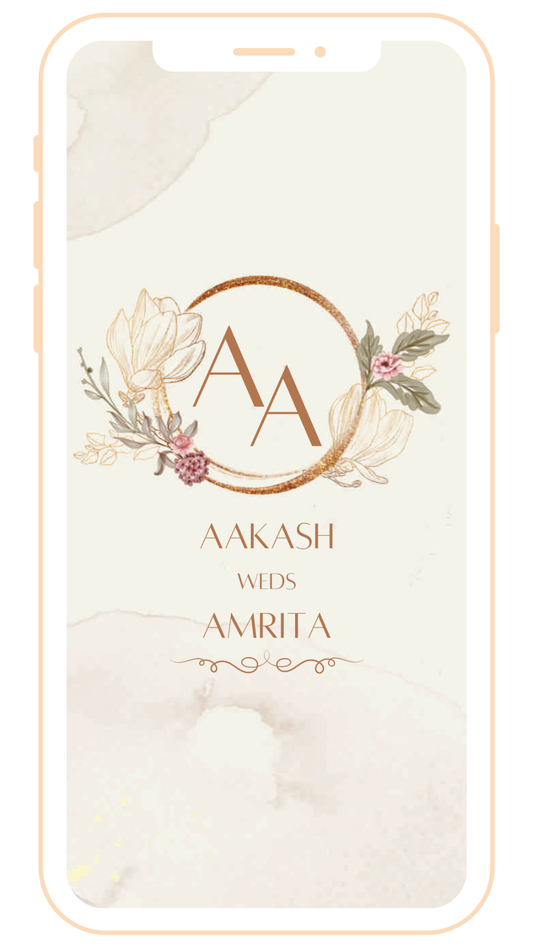 Classy Pastel Digital Einvite | E-102